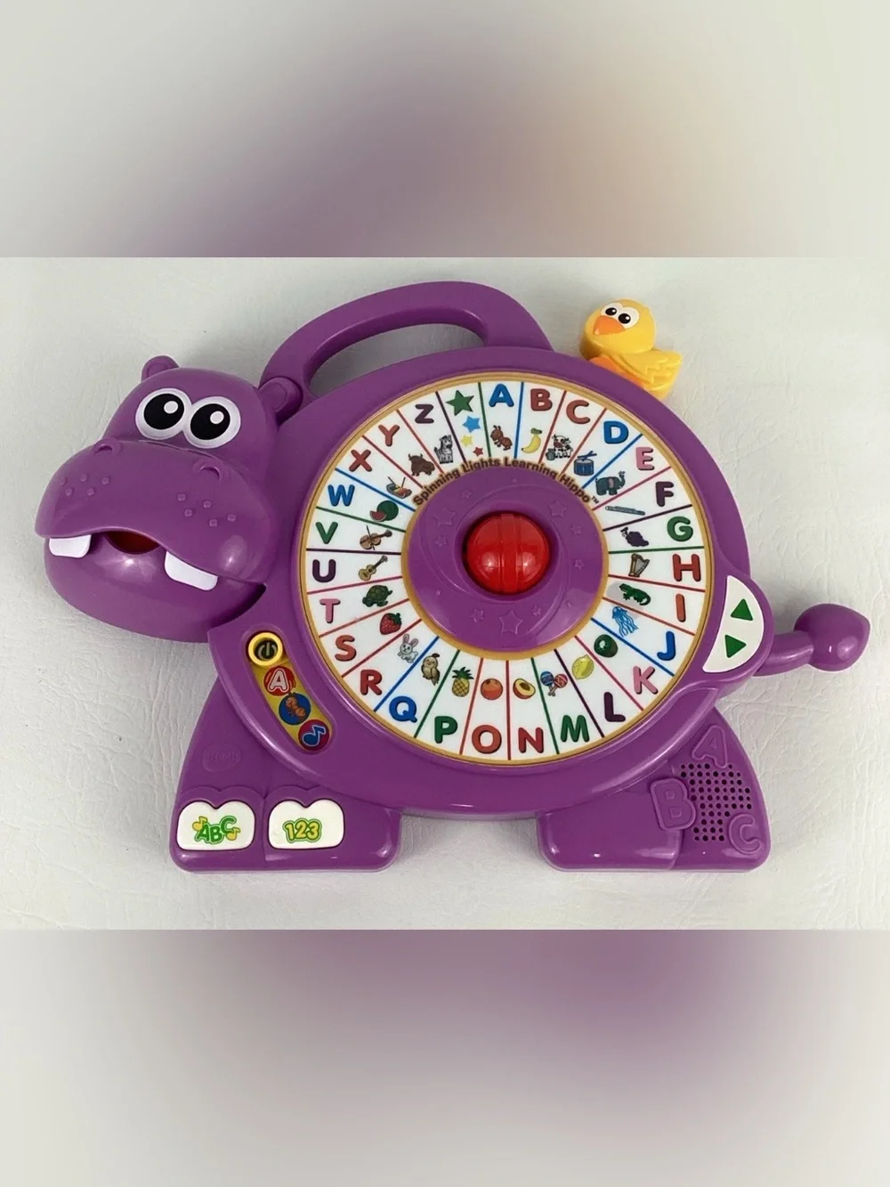 VTech Spinning Lights Learning Hippo Interactive Animal Alphabet Toddler Toy